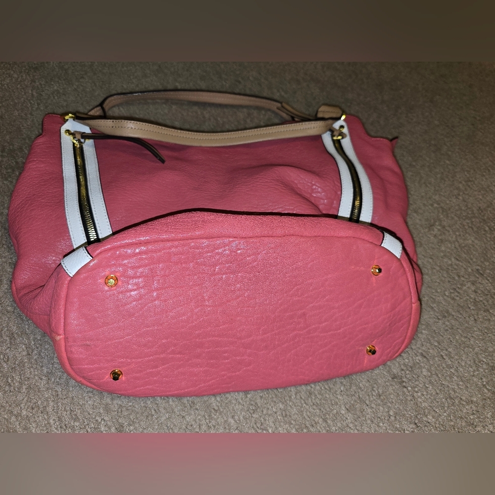 orYANY Lamb Leather Tote—Lauren Mineral Red Pebbled Pre-Owned. Cute Bag! - Picture 11 of 12
